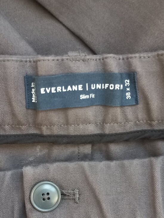 EVERLANE uniform slim fit grey pants 38x32 - Picture 8 of 10